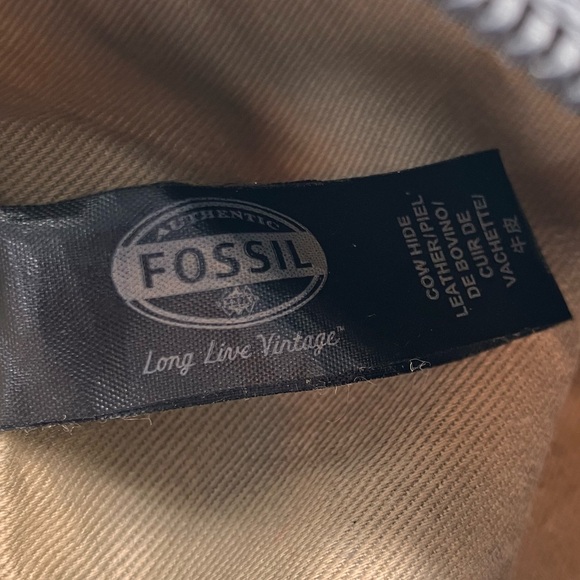 Fossil black leather shoulder bag cowhide - Picture 6 of 7